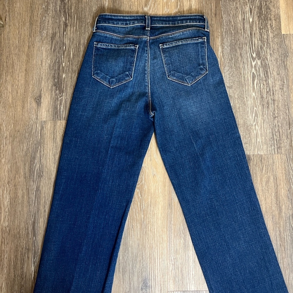 L’agence Wanda blue wide leg raw hem jeans size 25 - Picture 5 of 8